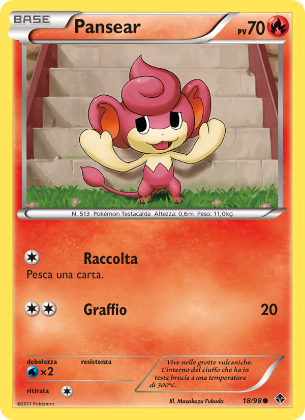 Pansear 018/98 — Nuove Forze (Italian Pokémon TCG card)