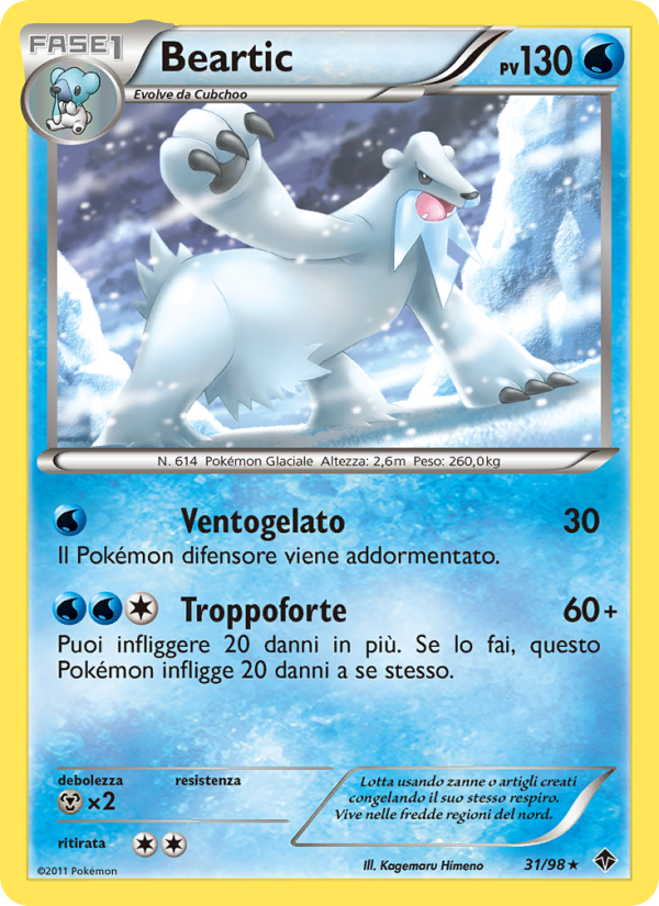 Beartic 031/98 — Nuove Forze (Italian Pokémon TCG card)