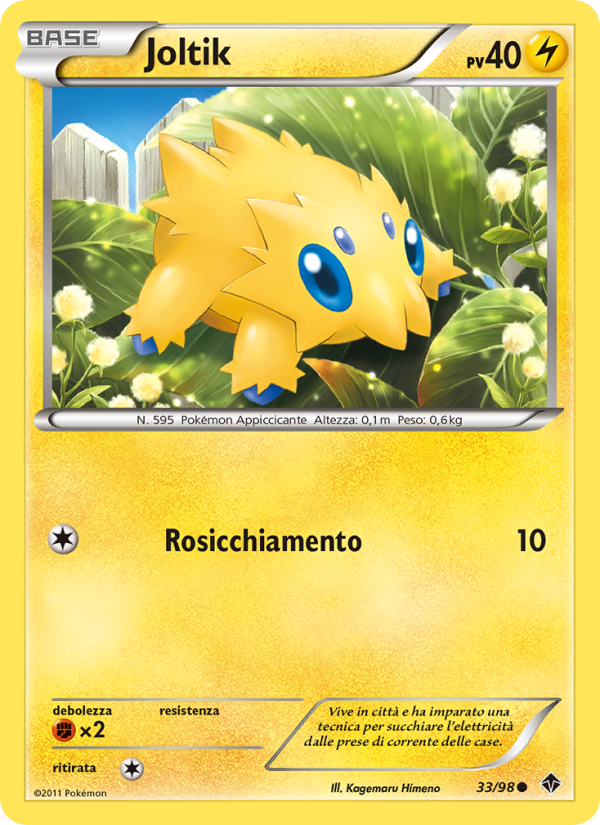 Joltik 033/98 — Nuove Forze (Italian Pokémon TCG card)