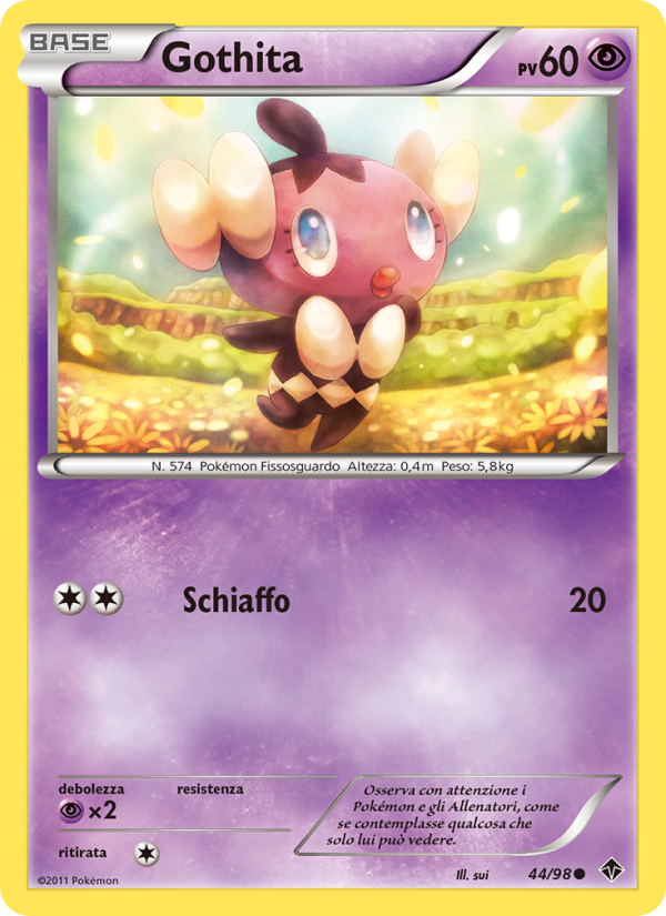 Gothita 044/98 — Nuove Forze (Italian Pokémon TCG card)