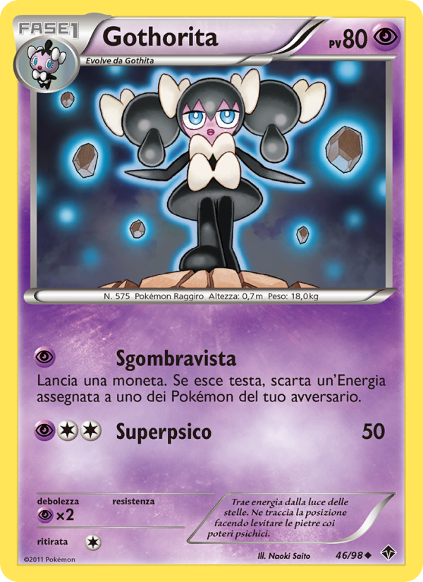 Gothorita 046/98 — Nuove Forze (Italian Pokémon TCG card)