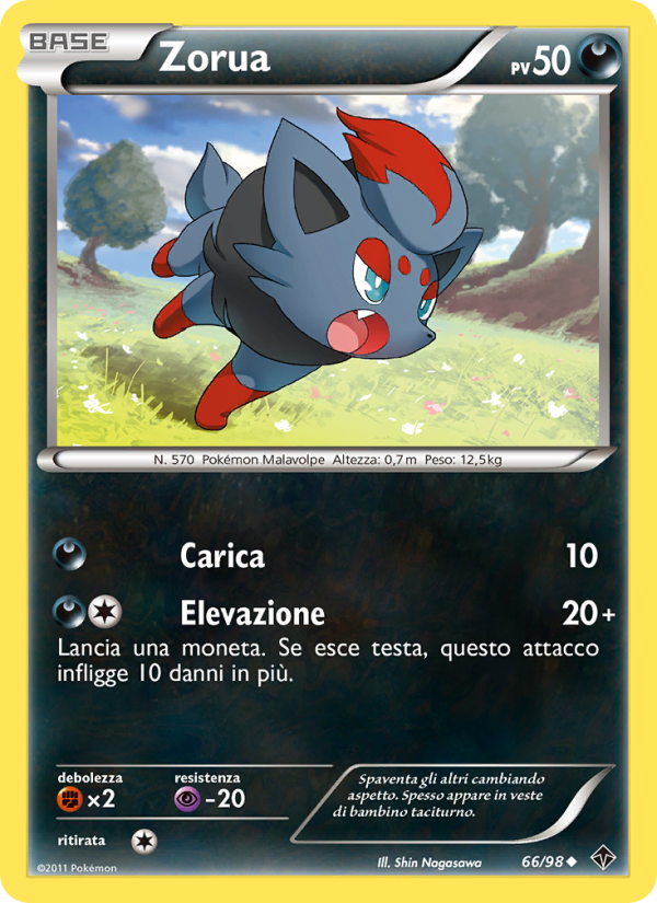 Zorua 066/98 — Nuove Forze (Italian Pokémon TCG card)