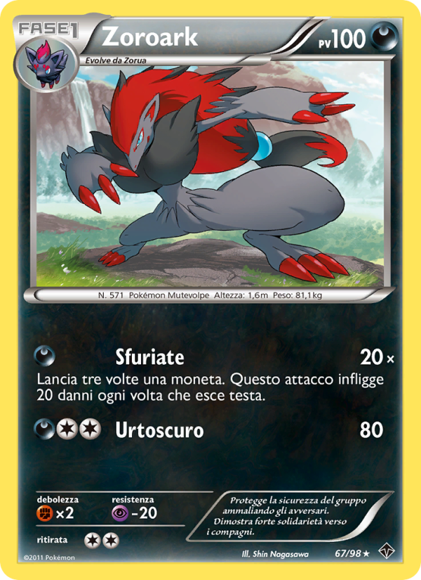 Zoroark 067/98 — Nuove Forze (Italian Pokémon TCG card)