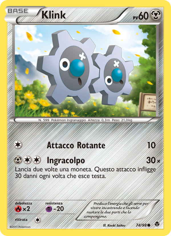 Klink 074/98 — Nuove Forze (Italian Pokémon TCG card)