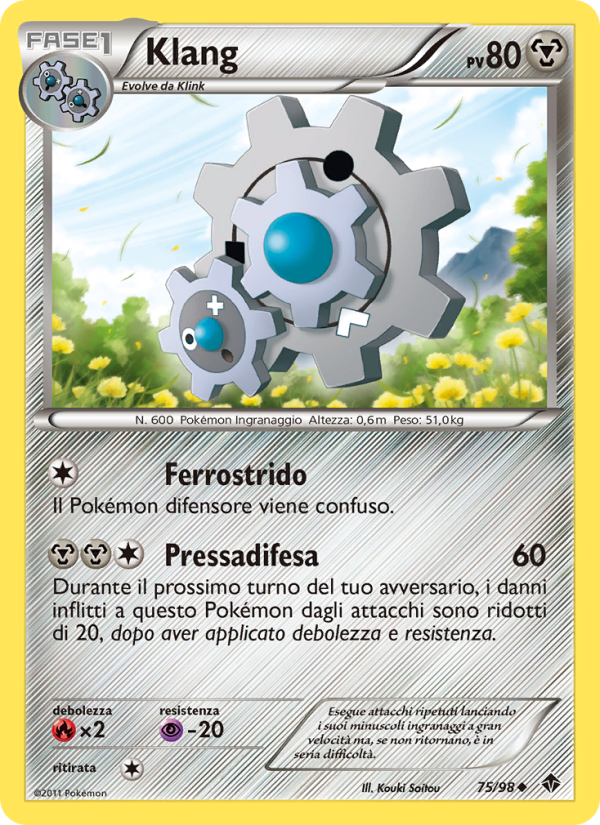 Klang 075/98 — Nuove Forze (Italian Pokémon TCG card)