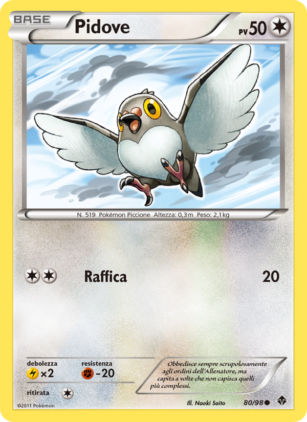 Pidove 080/98 — Nuove Forze (Italian Pokémon TCG card)