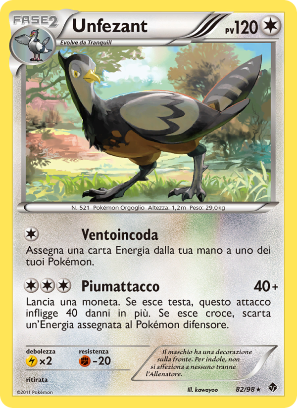Unfezant 082/98 — Nuove Forze (Italian Pokémon TCG card)