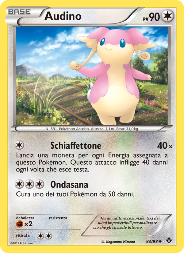 Audino 083/98 — Nuove Forze (Italian Pokémon TCG card)