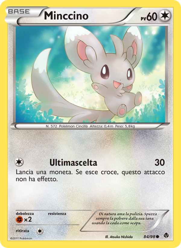 Minccino 084/98 — Nuove Forze (Italian Pokémon TCG card)