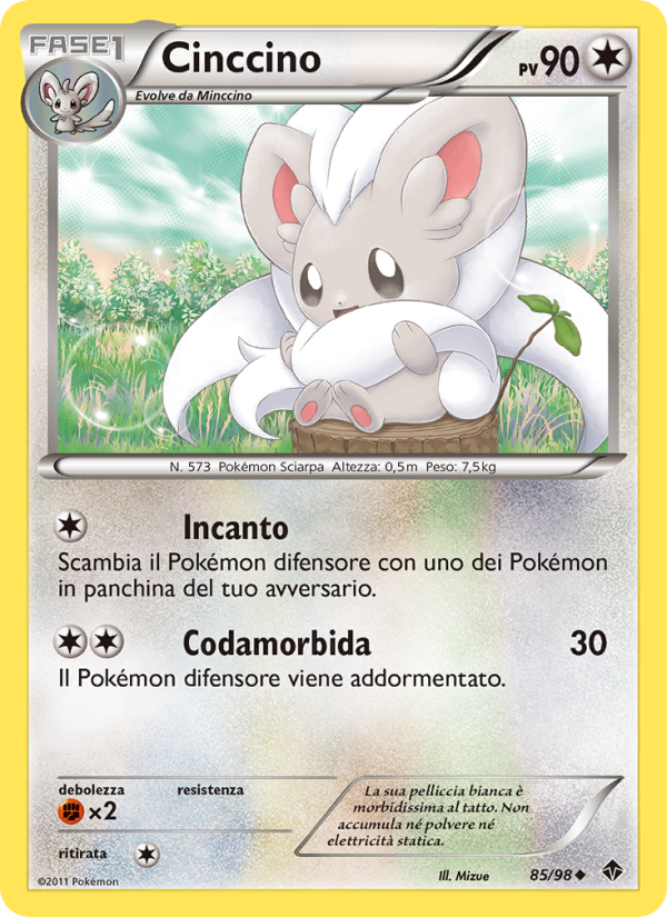 Cinccino 085/98 — Nuove Forze (Italian Pokémon TCG card)
