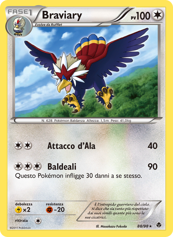 Braviary 088/98 — Nuove Forze (Italian Pokémon TCG card)