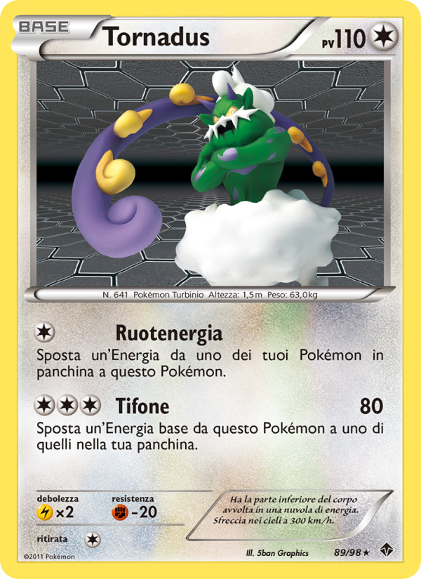Tornadus 089/98 — Nuove Forze (Italian Pokémon TCG card)