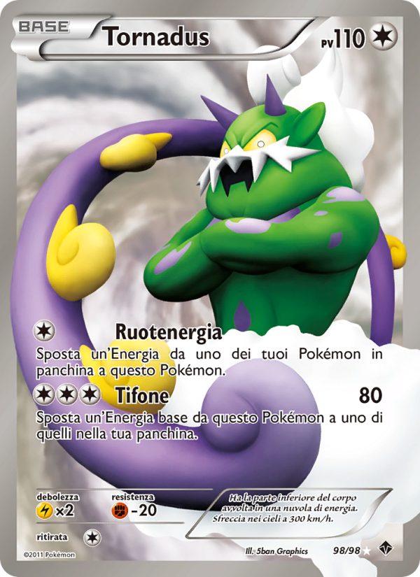 Tornadus 098/98 — Nuove Forze (Italian Pokémon TCG card)