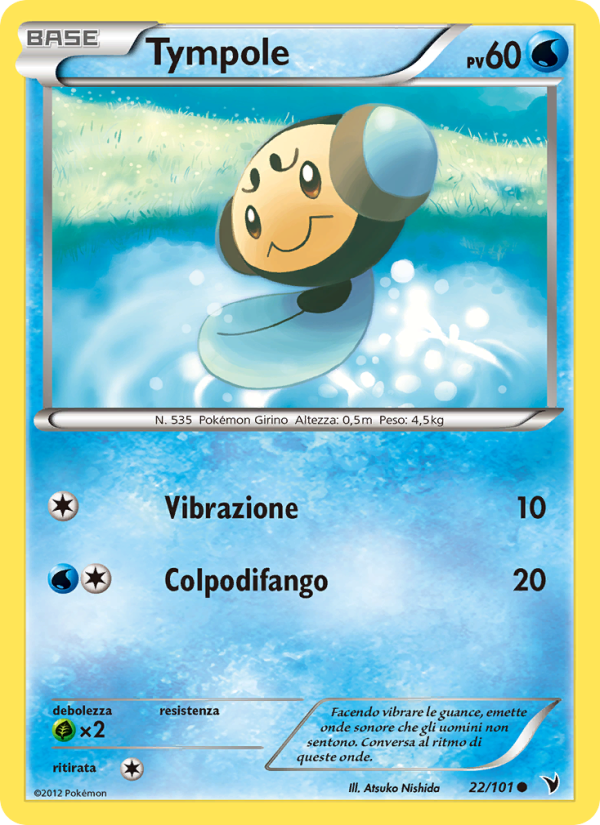 Tympole 022/102 — Vittorie Regali (Italian Pokémon TCG card)