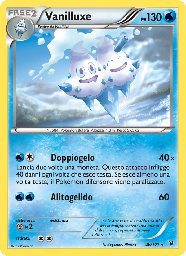 Vanilluxe 029/102 — Vittorie Regali (Italian Pokémon TCG card)