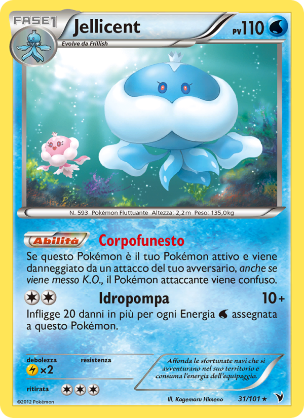 Jellicent 031/102 — Vittorie Regali (Italian Pokémon TCG card)
