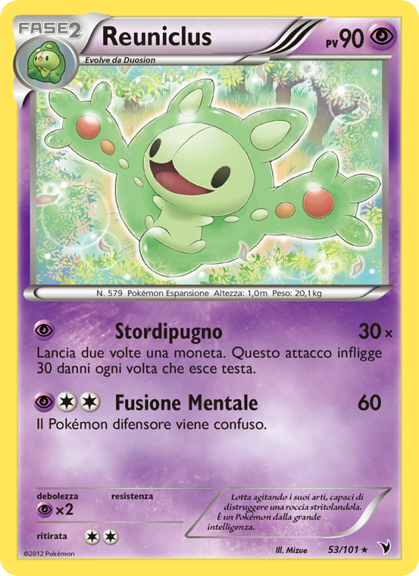 Reuniclus 053/102 — Vittorie Regali (Italian Pokémon TCG card)