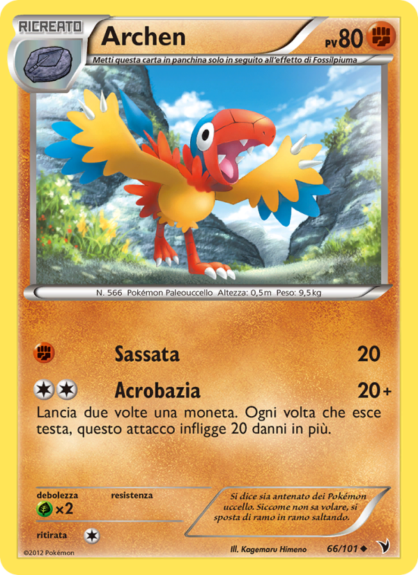 Archen 066/102 — Vittorie Regali (Italian Pokémon TCG card)