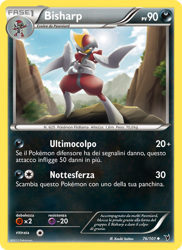 Bisharp 076/102 — Vittorie Regali (Italian Pokémon TCG card)