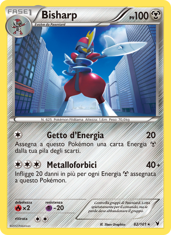 Bisharp 082/102 — Vittorie Regali (Italian Pokémon TCG card)