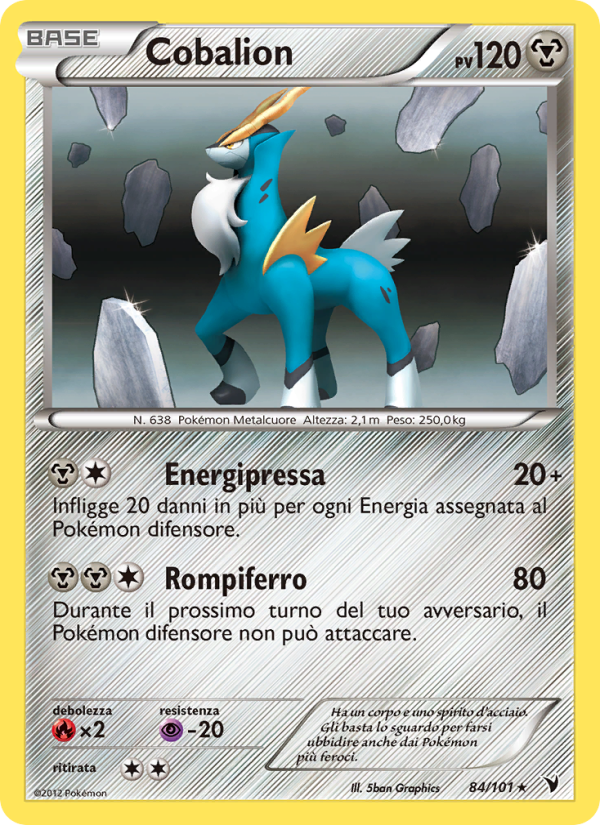 Cobalion 084/102 — Vittorie Regali (Italian Pokémon TCG card)