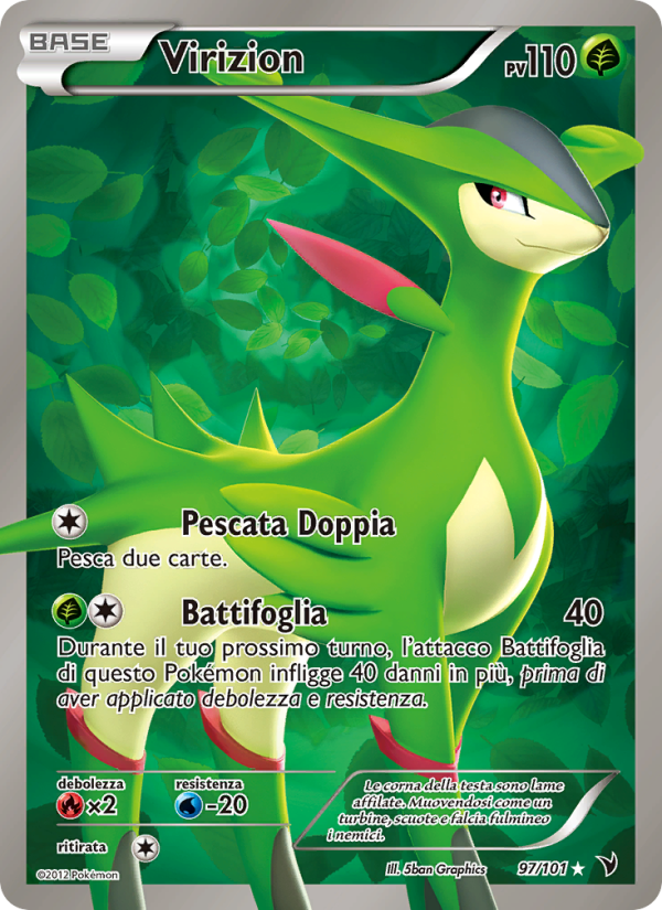 Virizion 097/102 — Noble Victories (Italian Pokémon TCG card)
