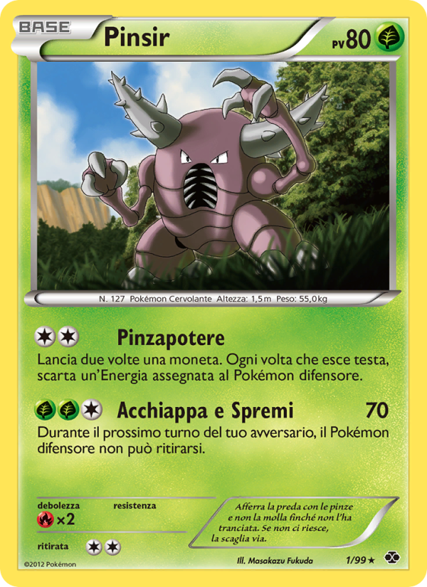 Pinsir 001/103 — Destini Futuri (Italian Pokémon TCG card)