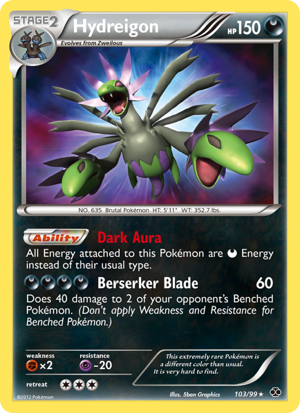 Hydreigon 103/103 — Destini Futuri (Italian Pokémon TCG card)