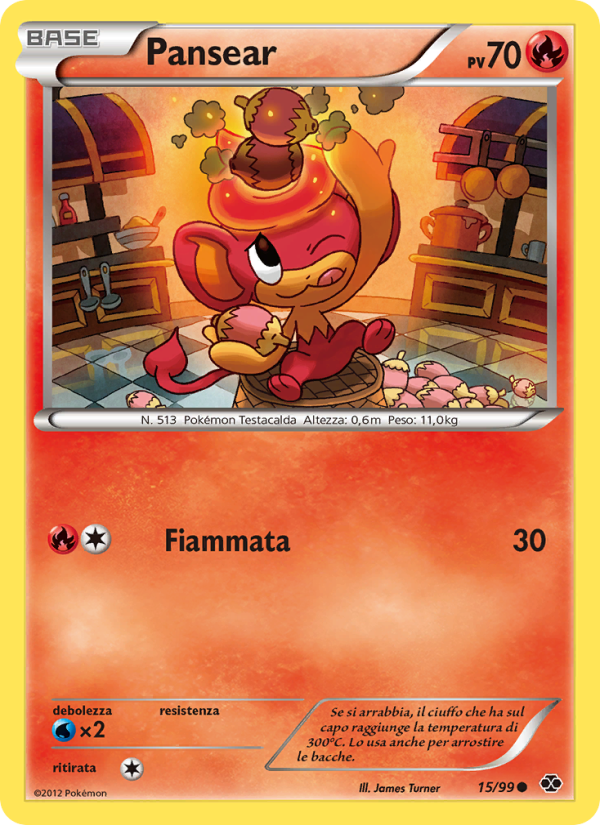 Pansear 015/103 — Destini Futuri (Italian Pokémon TCG card)