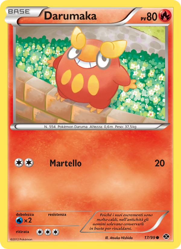 Darumaka 017/103 — Destini Futuri (Italian Pokémon TCG card)