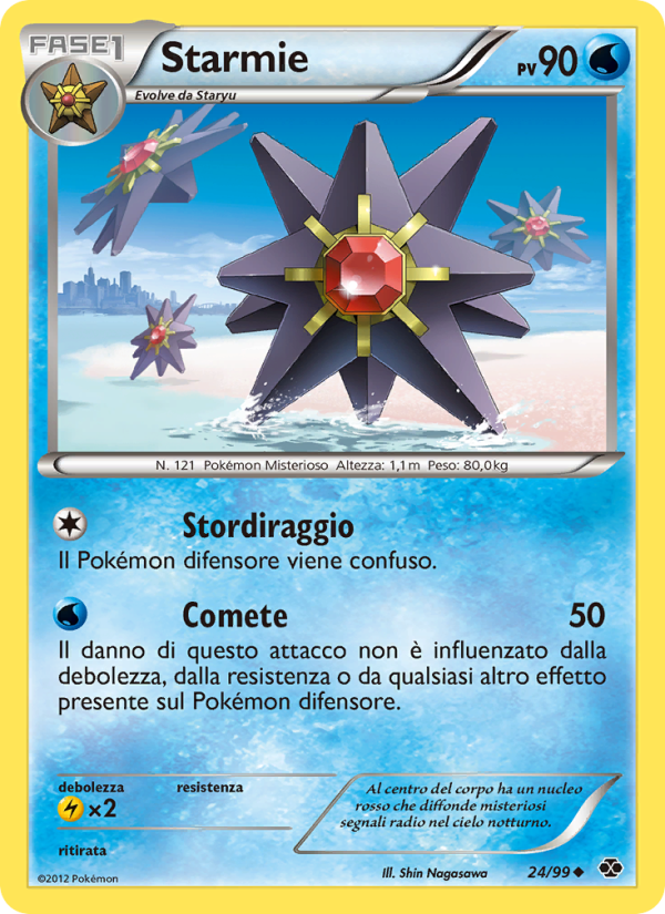 Starmie 024/103 — Destini Futuri (Italian Pokémon TCG card)
