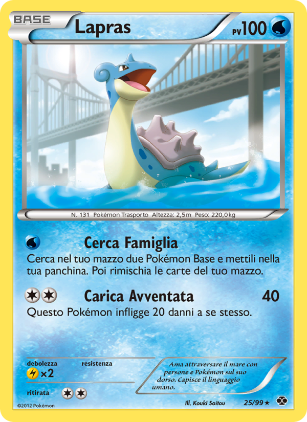 Lapras 025/103 — Destini Futuri (Italian Pokémon TCG card)