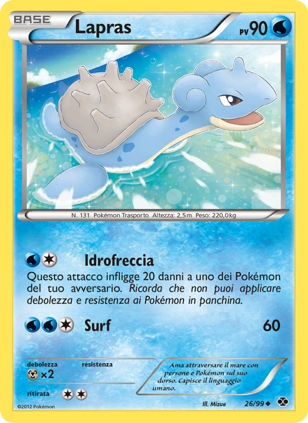 Lapras 026/103 — Destini Futuri (Italian Pokémon TCG card)