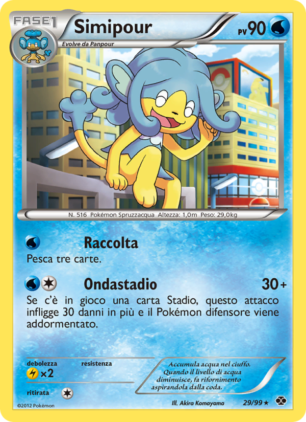 Simipour 029/103 — Destini Futuri (Italian Pokémon TCG card)