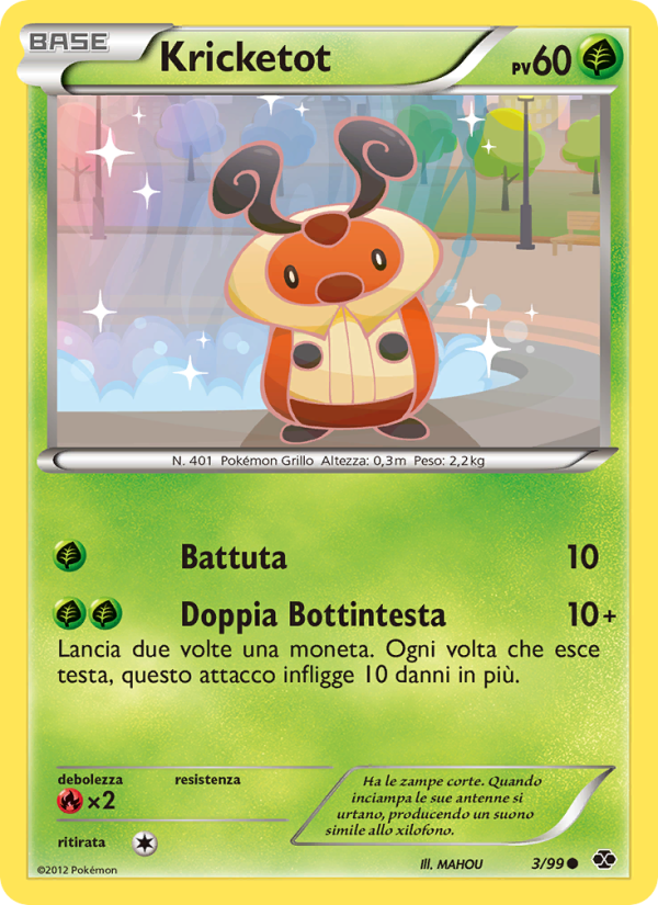 Kricketot 003/103 — Destini Futuri (Italian Pokémon TCG card)