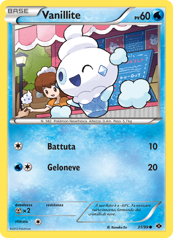 Vanillite 031/103 — Destini Futuri (Italian Pokémon TCG card)