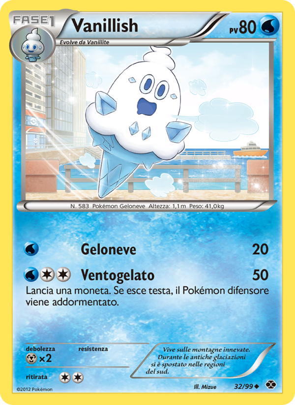 Vanillish 032/103 — Destini Futuri (Italian Pokémon TCG card)