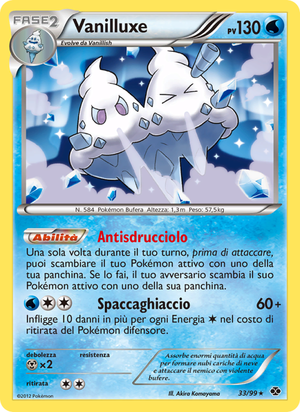 Vanilluxe 033/103 — Destini Futuri (Italian Pokémon TCG card)