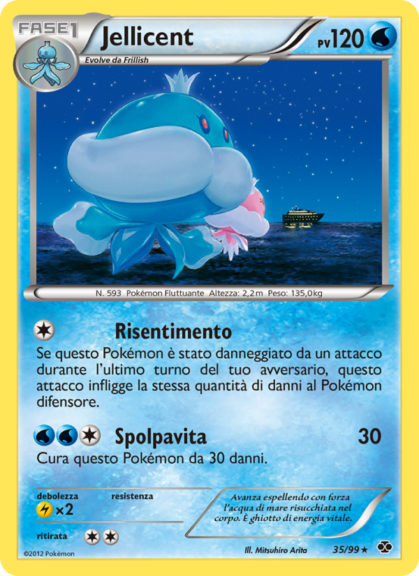 Jellicent 035/103 — Destini Futuri (Italian Pokémon TCG card)