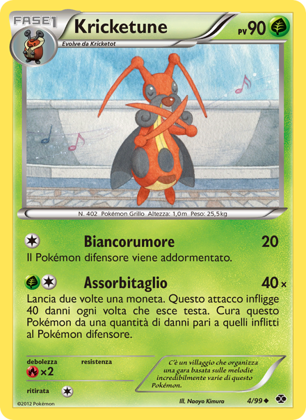 Kricketune 004/103 — Destini Futuri (Italian Pokémon TCG card)