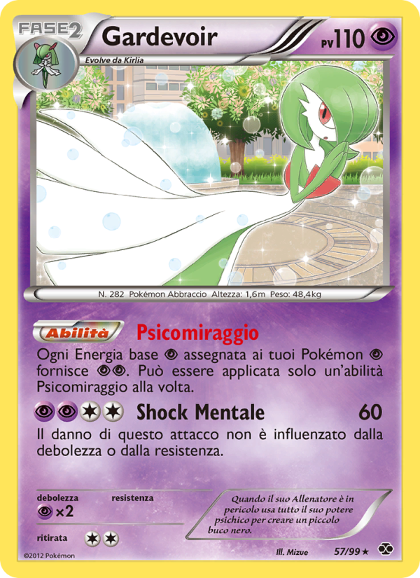 Gardevoir 057/103 — Destini Futuri (Italian Pokémon TCG card)