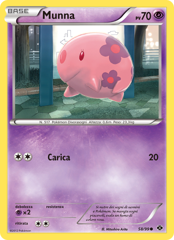 Munna 058/103 — Destini Futuri (Italian Pokémon TCG card)
