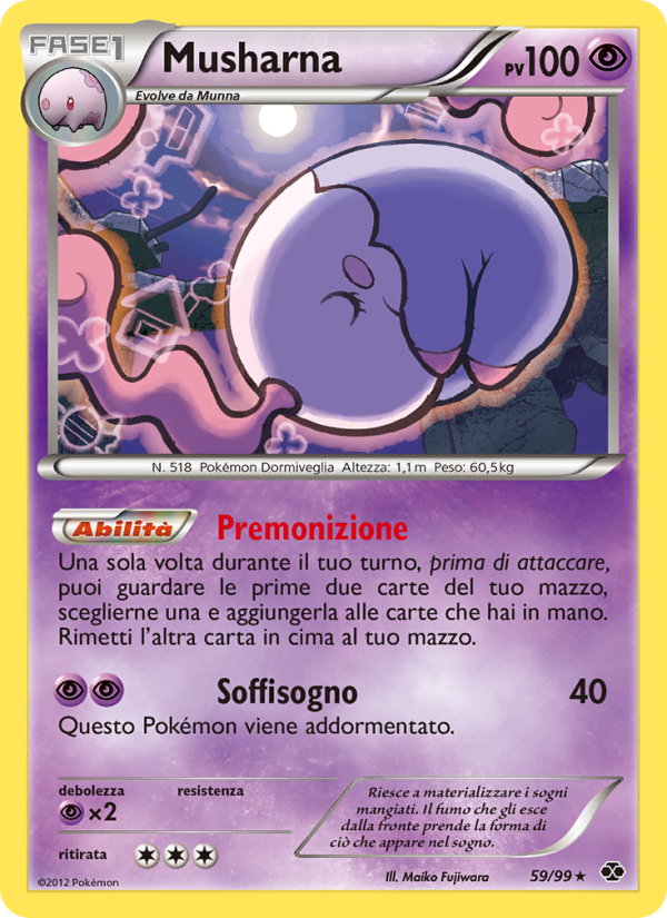 Musharna 059/103 — Destini Futuri (Italian Pokémon TCG card)
