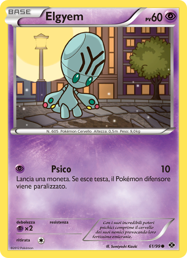Elgyem 061/103 — Destini Futuri (Italian Pokémon TCG card)