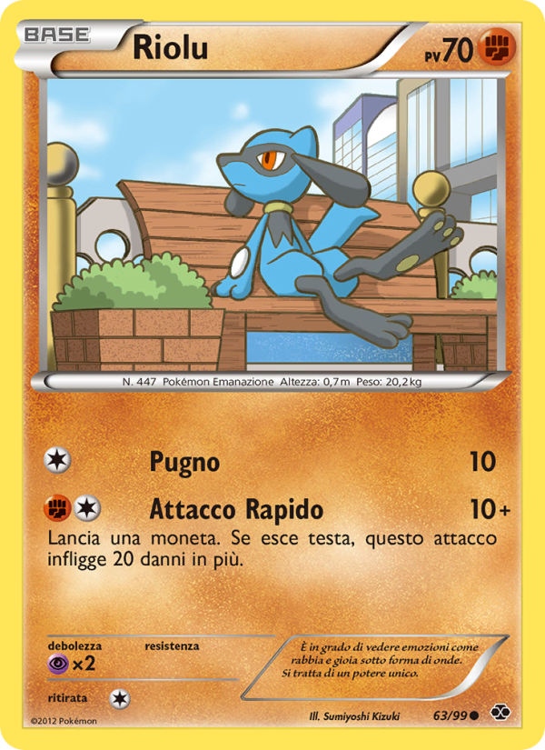 Riolu 063/103 — Destini Futuri (Italian Pokémon TCG card)
