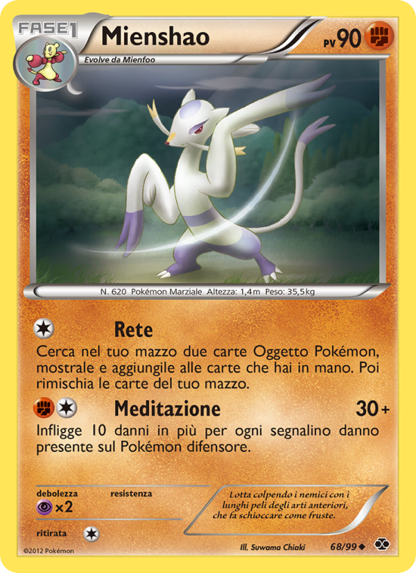 Mienshao 068/103 — Destini Futuri (Italian Pokémon TCG card)