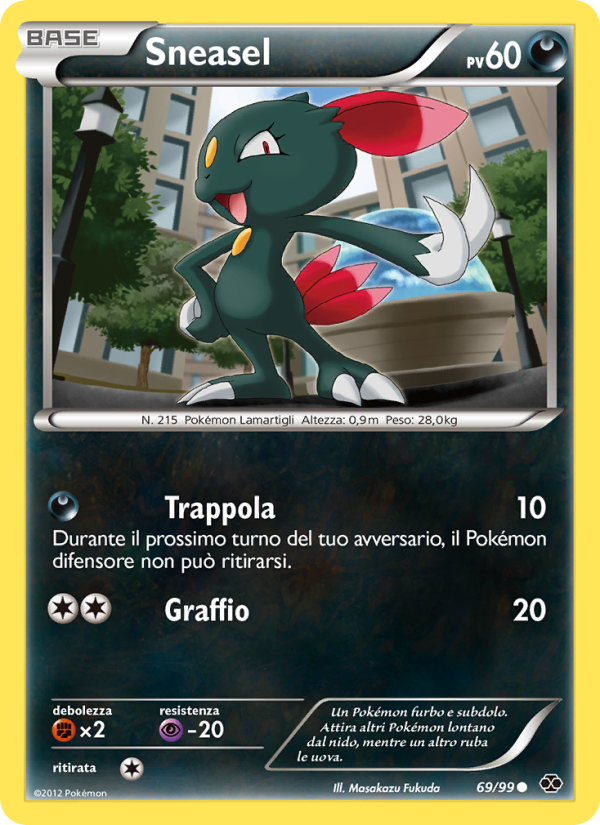 Sneasel 069/103 — Destini Futuri (Italian Pokémon TCG card)