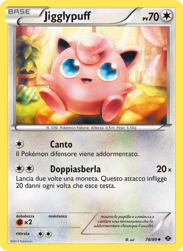 Jigglypuff 078/103 — Destini Futuri (Italian Pokémon TCG card)
