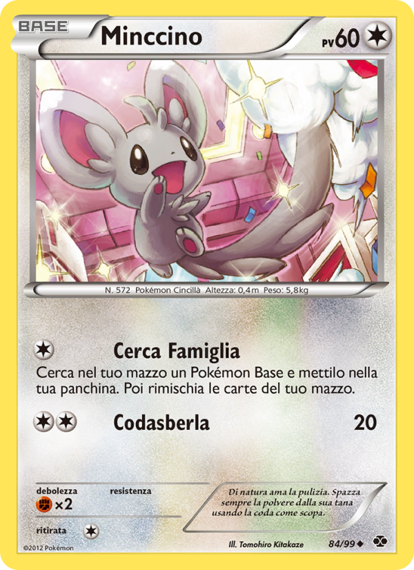 Minccino 084/103 — Destini Futuri (Italian Pokémon TCG card)