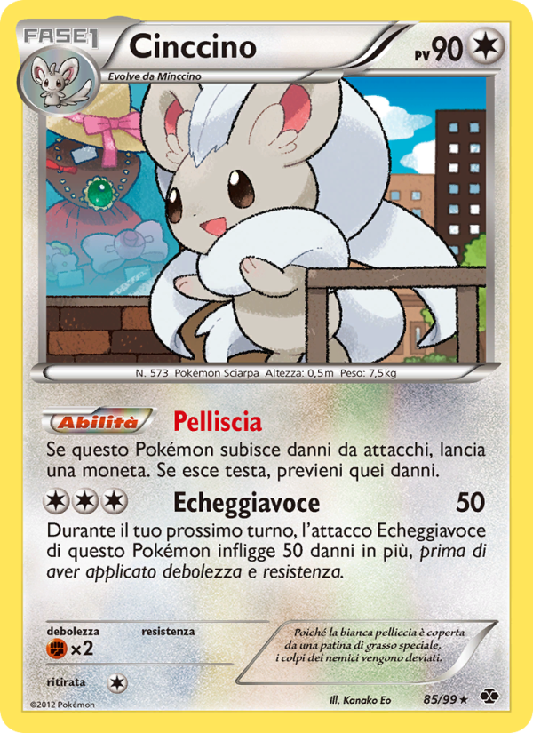 Cinccino 085/103 — Destini Futuri (Italian Pokémon TCG card)